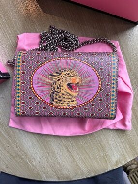 Gucci Garden Party Leopard Tiger Multicolor Crossbody Bag Sold Out Collectible